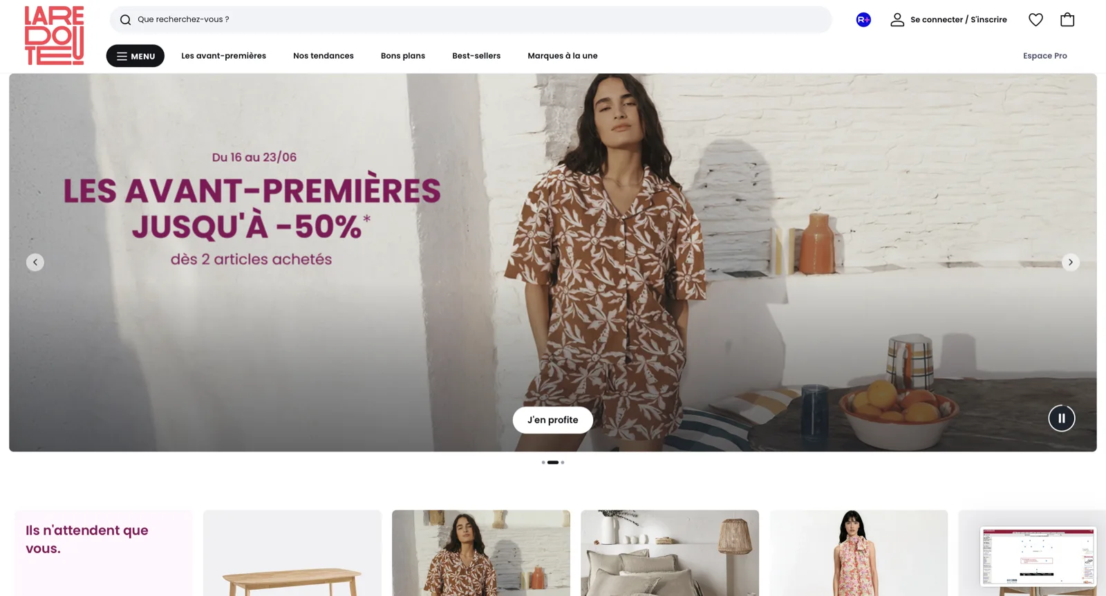 La Redoute, après